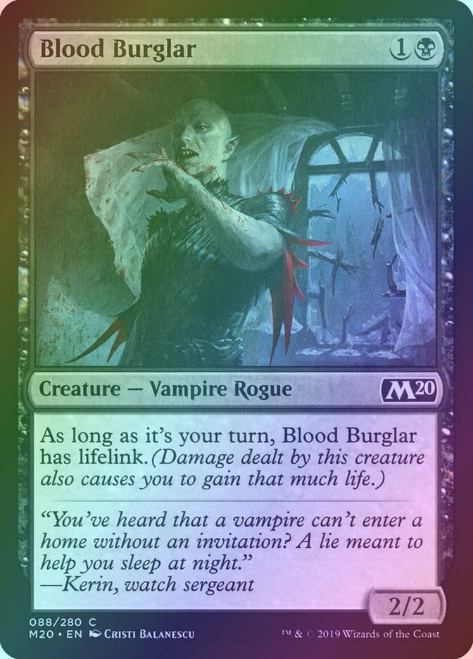 Blood Burglar (M20) (88) / Foil