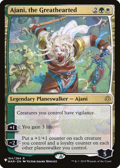 Ajani, the Greathearted (PLST) (WAR-184)
