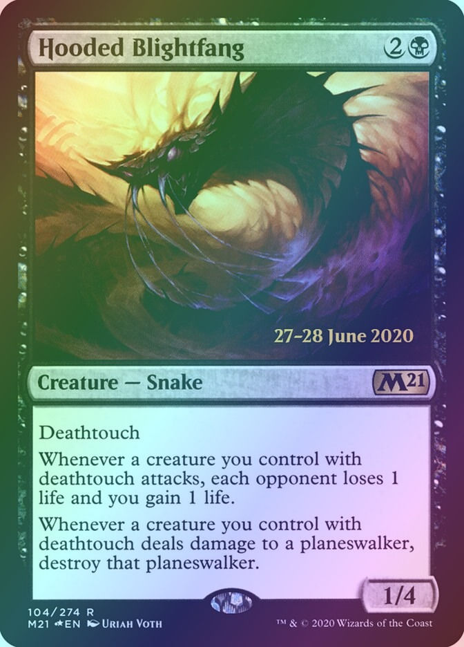 Hooded Blightfang (PM21) (104s) / Foil