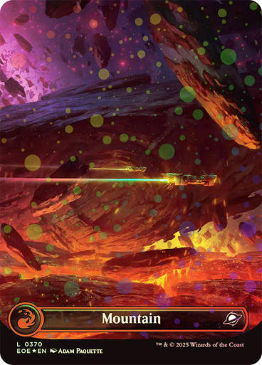 Mountain (EOE) (370) / Borderless / Galaxy Foil