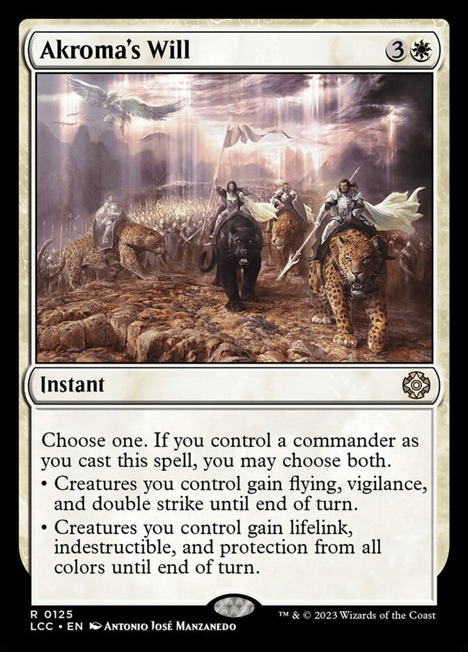Akroma's Will (LCC) (125)