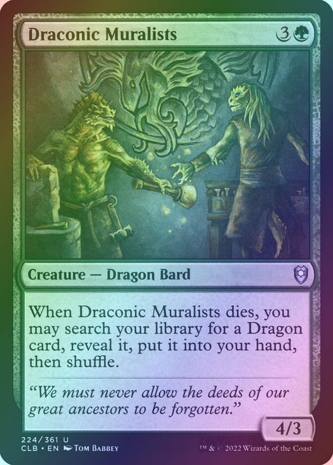 Draconic Muralists (CLB) (224) / Foil