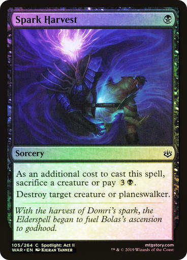 Spark Harvest (WAR) (105) / Foil