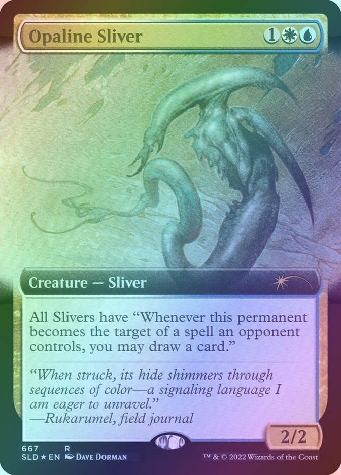 Opaline Sliver (SLD) (667) / Extended Art / Foil