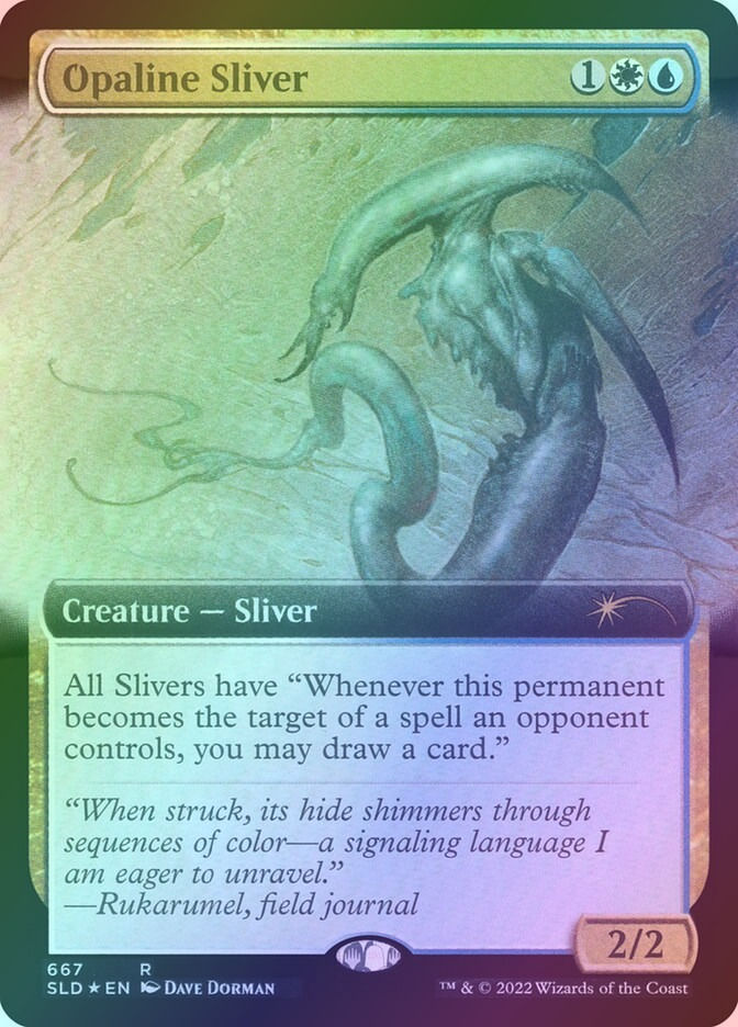 Opaline Sliver (SLD) (667) / Extended Art / Foil