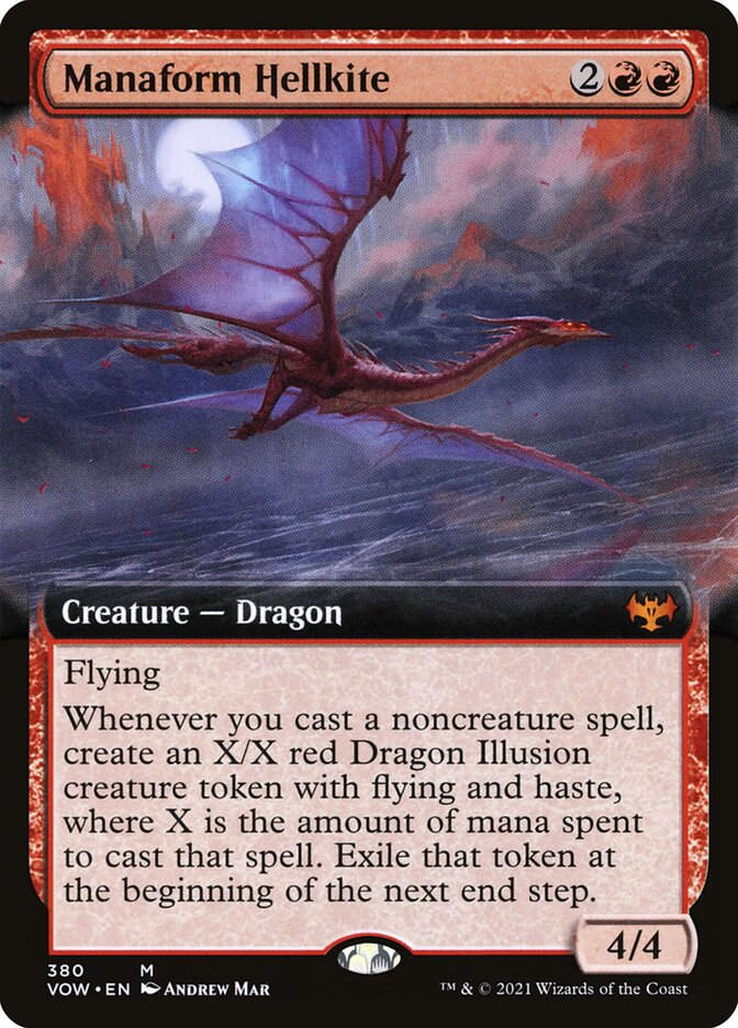 Manaform Hellkite (VOW) (380) / Extended Art