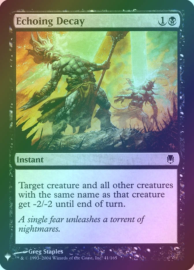 Echoing Decay (PLST) (DST-41) / Foil