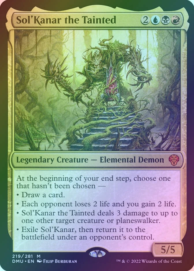 Sol'Kanar the Tainted (DMU) (219) / Foil