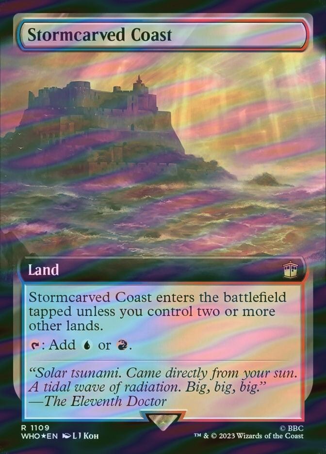 Stormcarved Coast (WHO) (1109) / Extended Art / Surge Foil