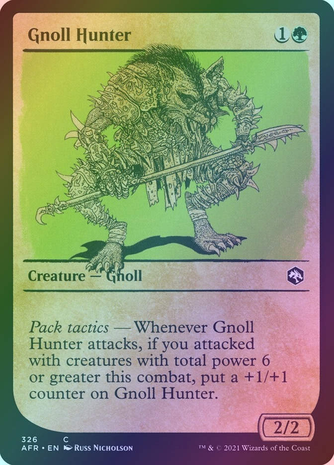 Gnoll Hunter (AFR) (326) / Showcase / Foil