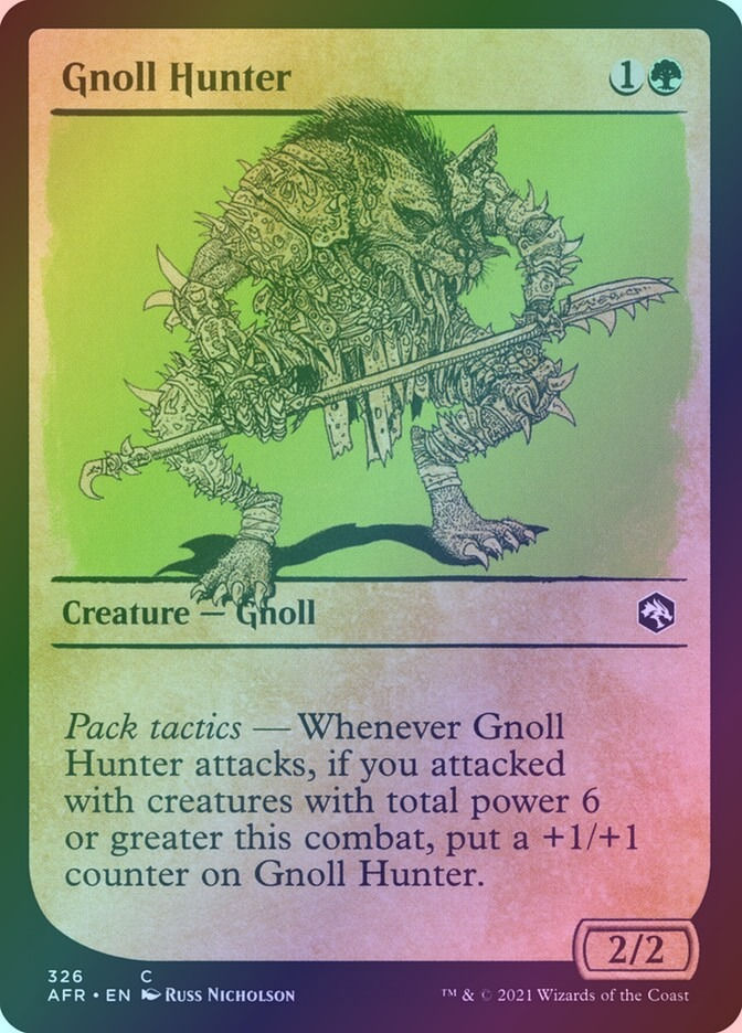 Gnoll Hunter (AFR) (326) / Showcase / Foil