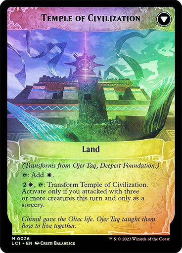 Ojer Taq, Deepest Foundation // Temple of Civilization (lci) / Foil — cara 2 de 2