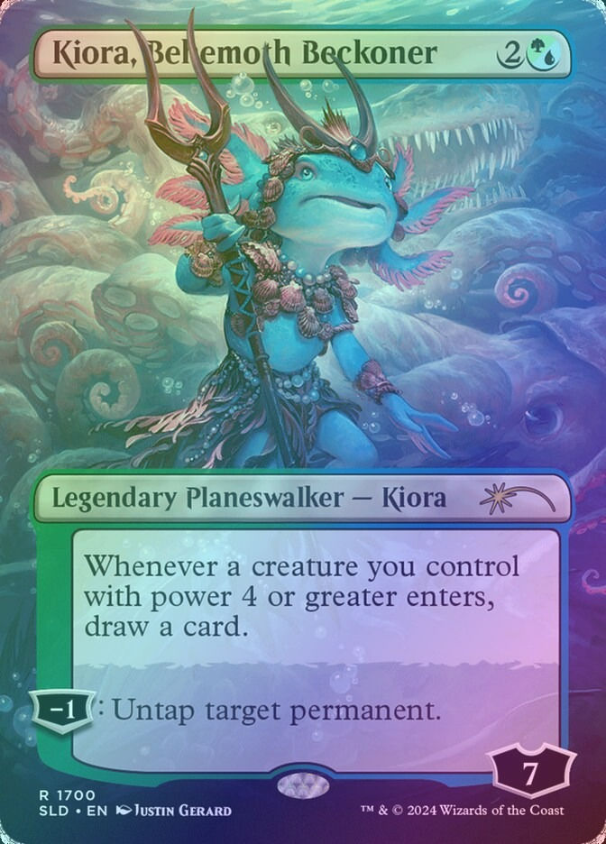 Kiora, Behemoth Beckoner (SLD) (1700) / Borderless / Foil