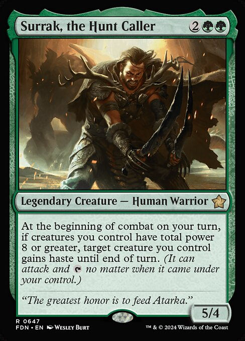 Surrak, the Hunt Caller (FDN) (647) (Starter)