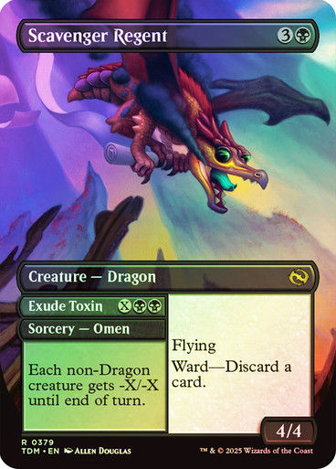 Scavenger Regent // Exude Toxin (TDM) (379) / Foil / Borderless — cara 2 de 2