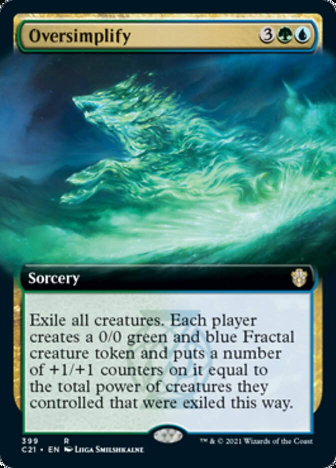 Oversimplify (C21) / Extended Art