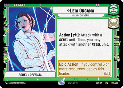 Leia Organa - Alliance General (SOR_#009/252)