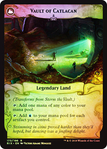 Storm the Vault // Vault of Catlacan (RIX) (173) / Foil — cara 2 de 2