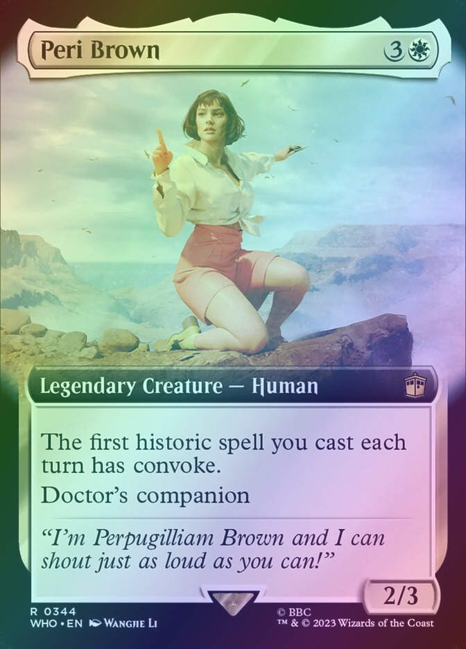 Peri Brown (WHO) (344) / Extended Art / Foil
