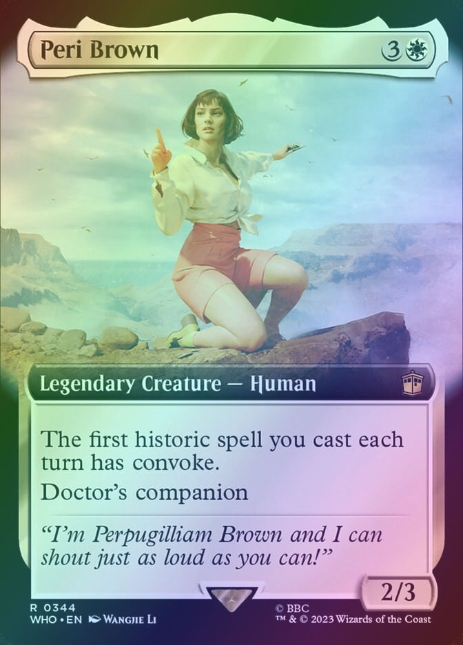Peri Brown (WHO) (344) / Extended Art / Foil