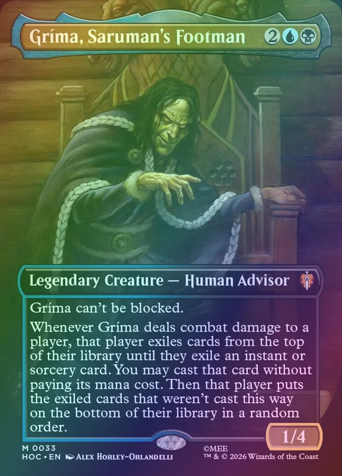 Gríma, Saruman's Footman (HOC) (33) / Foil