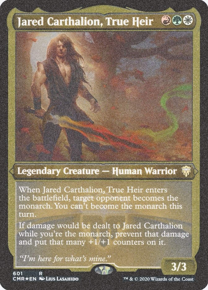Jared Carthalion, True Heir (CMR) (601) / Foil Etched