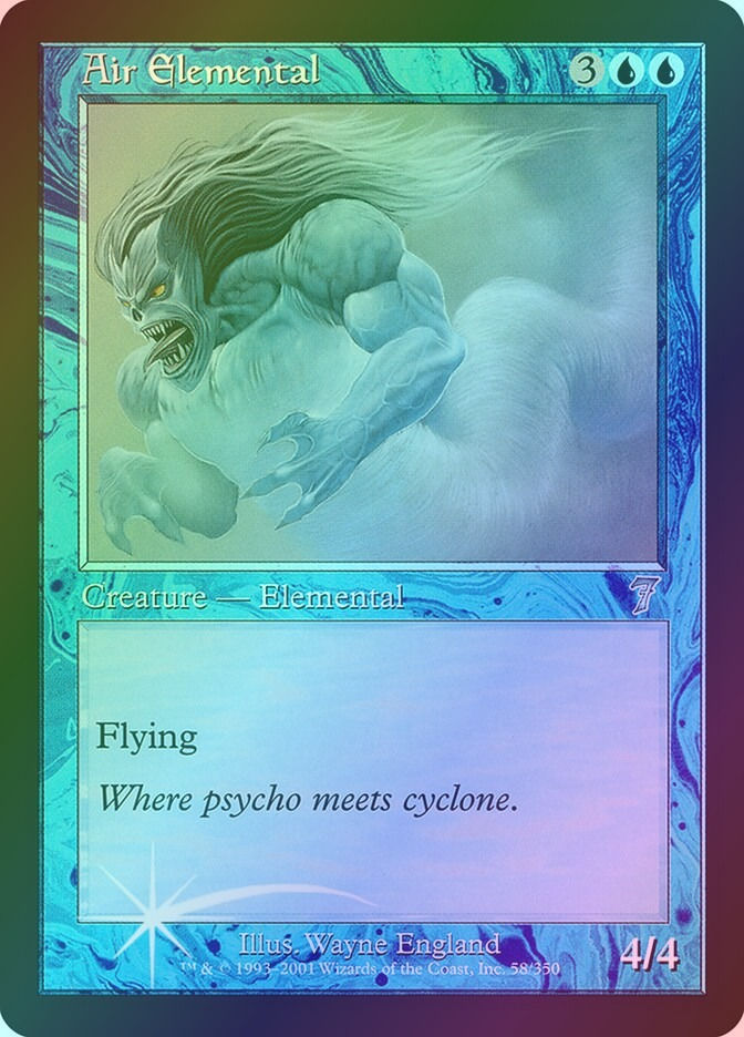 Air Elemental (7ED) (58★) / Foil