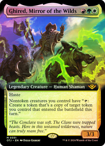 Ghired, Mirror of the Wilds (otj) (351) / Foil Extended