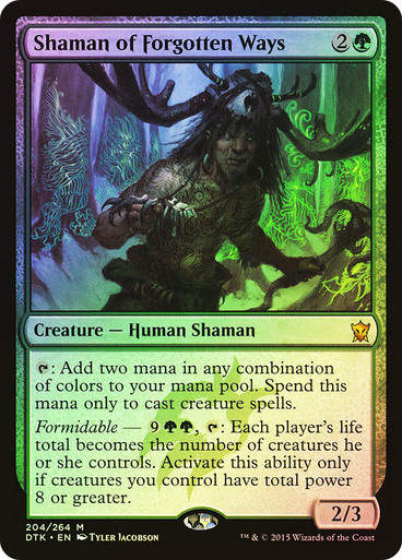Shaman of Forgotten Ways (DTK) / Foil