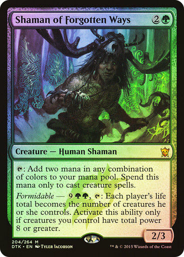 Shaman of Forgotten Ways (DTK) / Foil