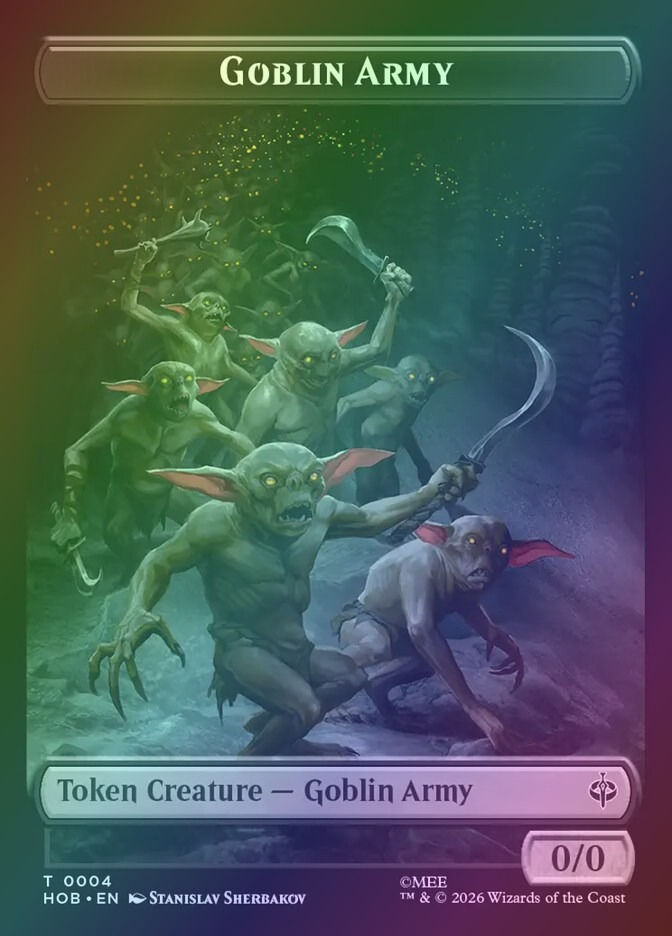 Human Soldier // Goblin Army (THOB) (2 // 4) / Foil — cara 2 de 2