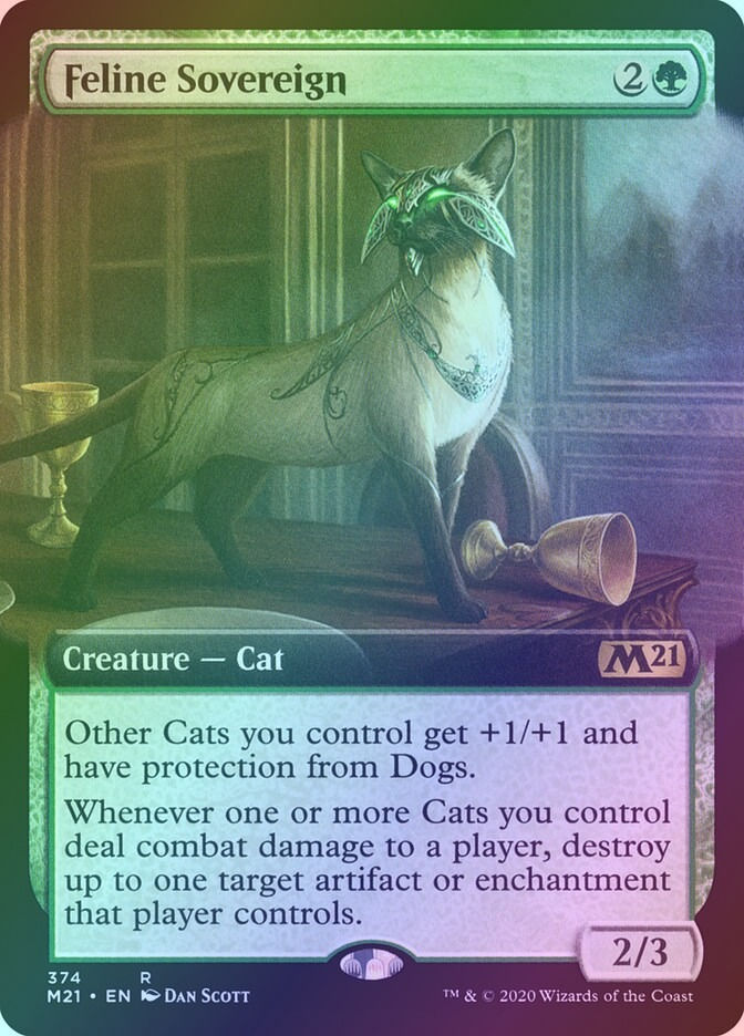 Feline Sovereign (M21) (374) / Extended Art / Foil
