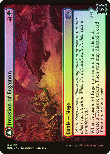 Invasion of Ergamon // Truga Cliffcharger (mom) / Foil — cara 1 de 2