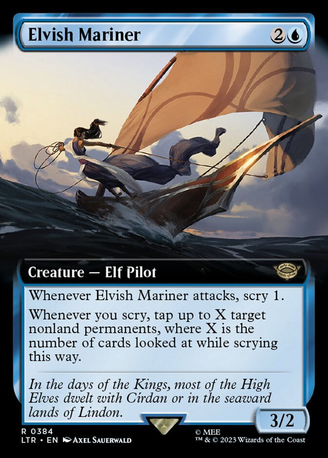 Elvish Mariner (LTR) (384) / Extended Art