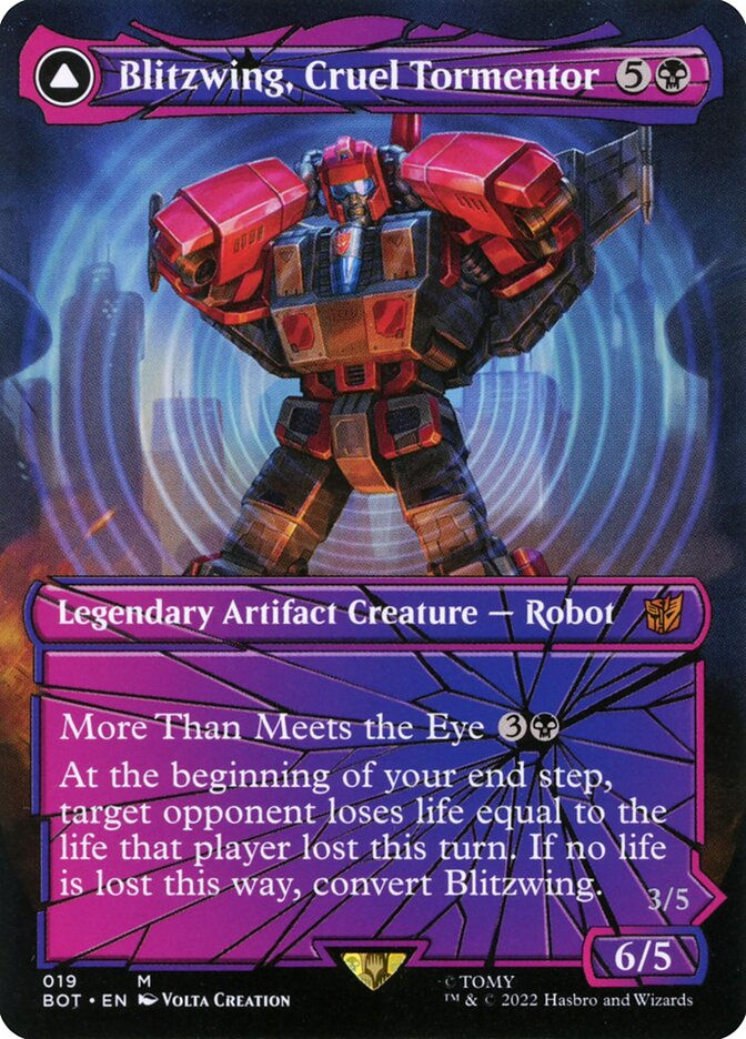Blitzwing, Cruel Tormentor // Blitzwing, Adaptive Assailant (BOT) (19) — cara 1 de 2