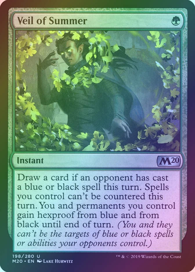 Veil of Summer (M20) (198) / Foil