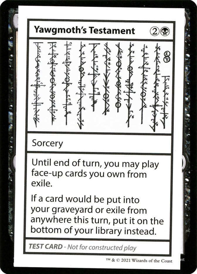 Yawgmoth's Testament (CMB2) (52)