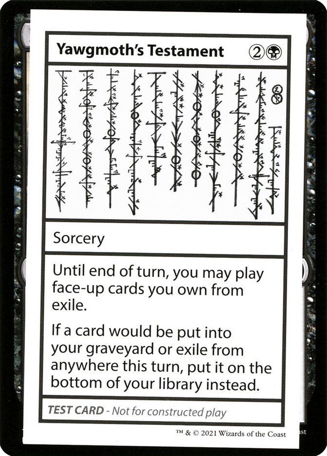 Yawgmoth's Testament (CMB2) (52)