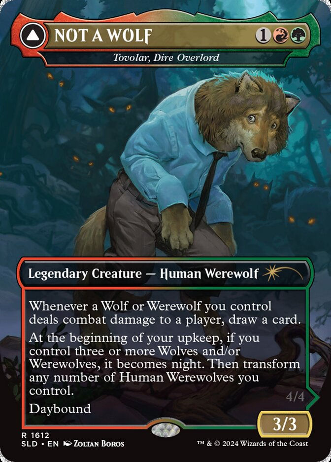 Tovolar, Dire Overlord // Tovolar, the Midnight Scourge (SLD) (1612) — cara 1 de 2