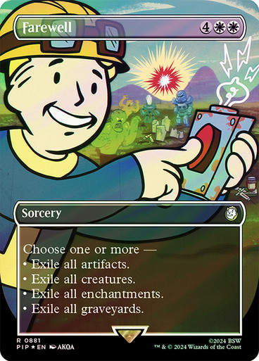 Farewell (pip) (881) / Borderless Surge Foil