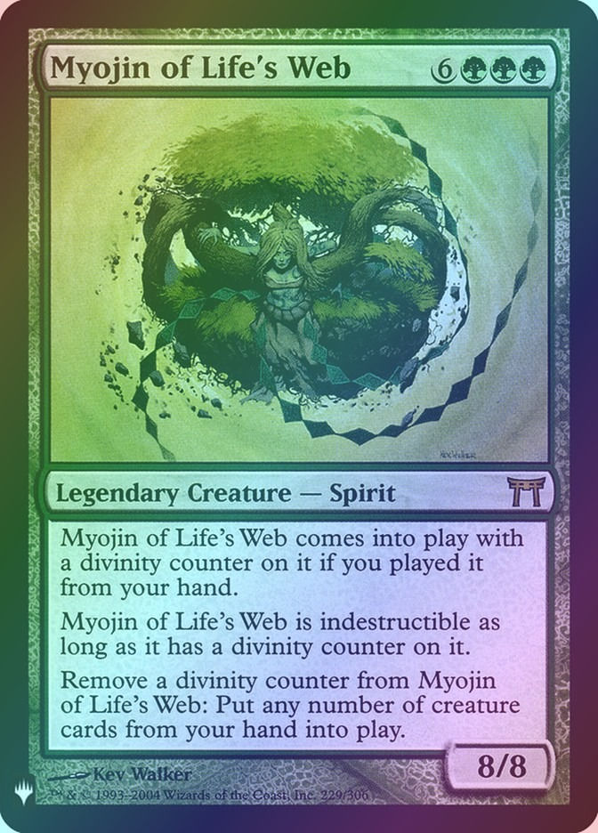 Myojin of Life's Web (PLST) (CHK-229) / Foil