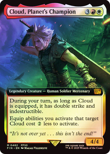 Cloud, Planet's Champion (FIN) (482) / Extended Art / Foil