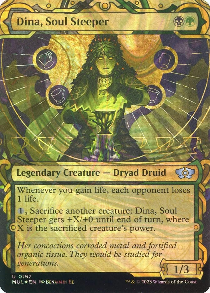 Dina, Soul Steeper (MUL) (167) / Borderless / Showcase / Halo Foil