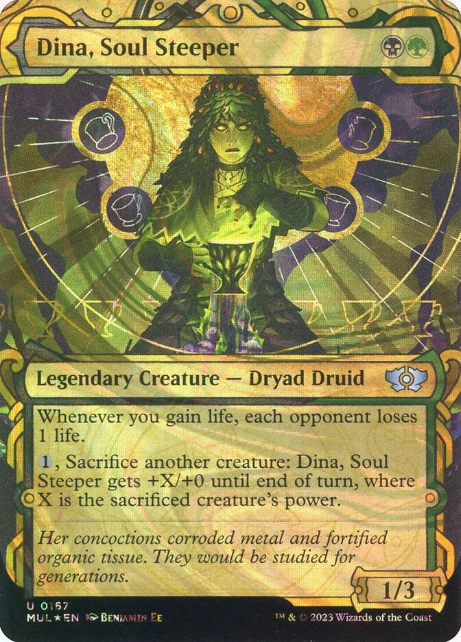 Dina, Soul Steeper (MUL) (167) / Borderless / Showcase / Halo Foil