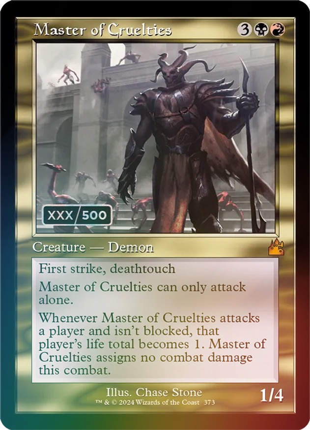 Master of Cruelties (rvr) (Serialized Foil) (038/500)