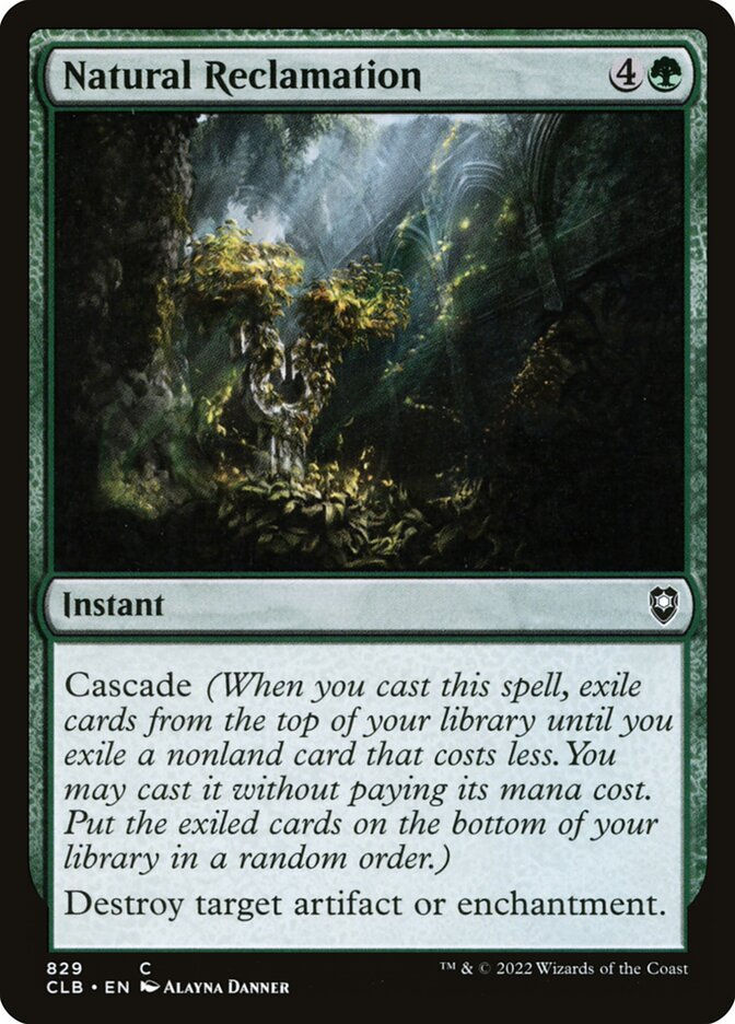 Natural Reclamation (CLB) (829)