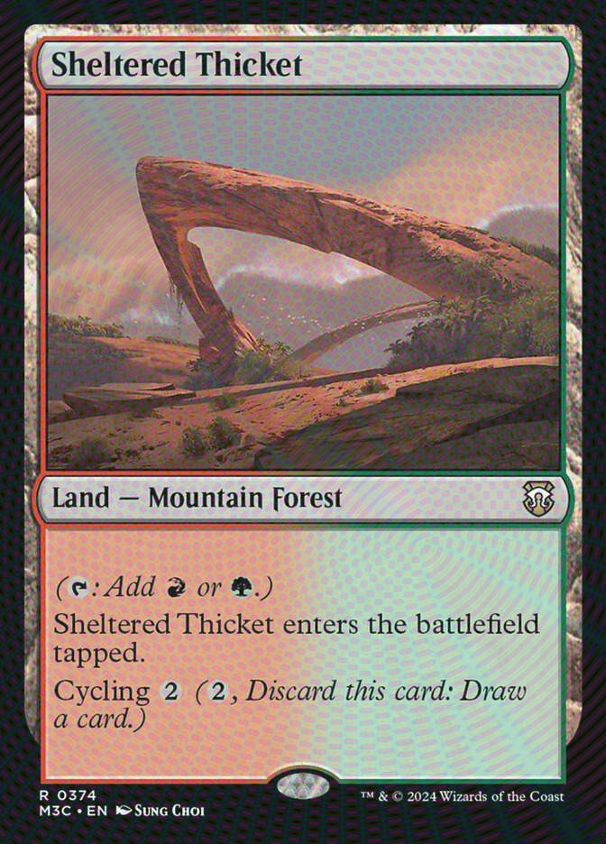 Sheltered Thicket (M3C) (374) / Ripple Foil