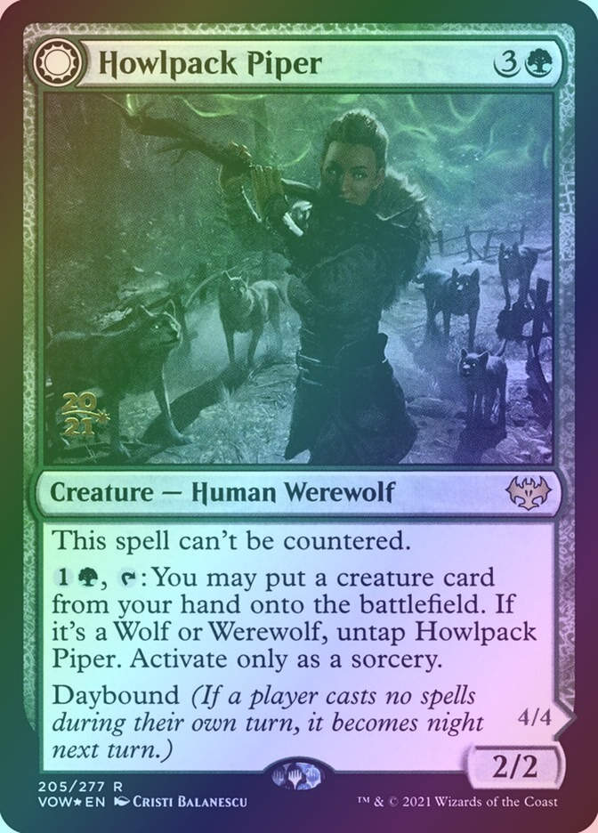 Howlpack Piper // Wildsong Howler (PVOW) (205s) / Foil