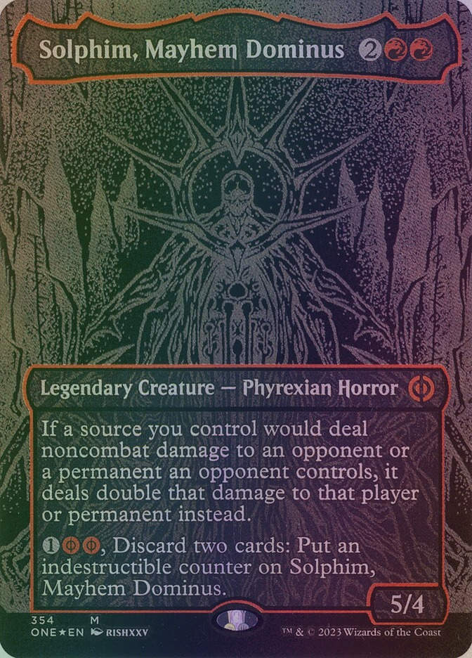 Solphim, Mayhem Dominus (ONE) (354) / Borderless / Oil Slick Foil