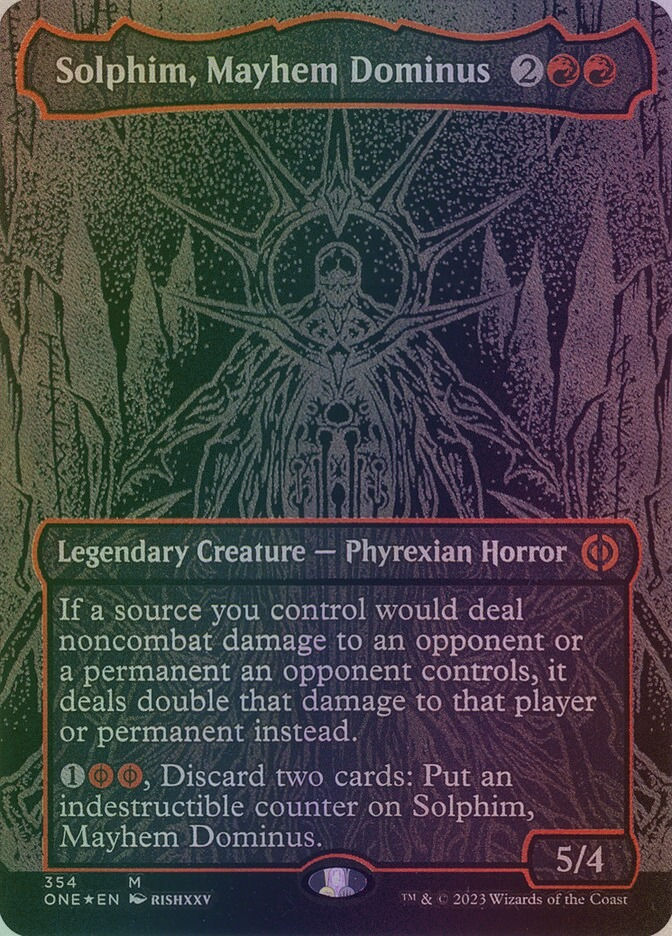 Solphim, Mayhem Dominus (ONE) (354) / Borderless / Oil Slick Foil